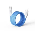 Магнитный кабель быстрой зарядки 240W USB Type-C / USB-C для iPhone, Samsung, Huawei, ноутбуков и планшетов синий