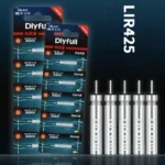 Аккумуляторная батарейка LIR425 3.7V (перезаряжаемая) Dlyfull – для электронных поплавков и LED устройств — изображение 2