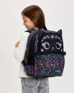 Рюкзак Smiggle Cat Backpack с ушками и принтом котиков — школьный рюкзак для девочек A4 20L — изображение 6