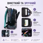 Рюкзак Smiggle Cat Backpack с ушками и принтом котиков — школьный рюкзак для девочек A4 20L — изображение 7