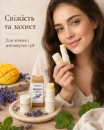 Натуральный бальзам для губ KOMYSHAN HandMade  "Лаванда + Мята + Манго"
