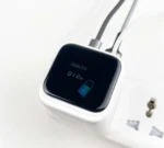 70W GaN  портативная Зарядка с Цифровым Дисплеем, Выдвижным Кабелем Type-C и Сменной Вилкой — изображение 7