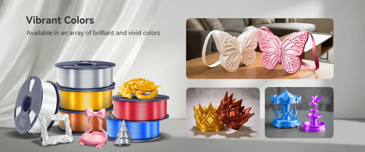 Филамент SUNLU PLA+ Silk Red 1.75 мм 1 кг, шелковый красный пластик для 3D-принтера — изображение 7