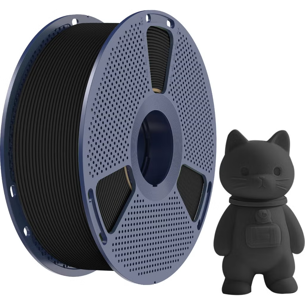 7489060285_filament-sunlu-pla.png Филамент SUNLU PLA Matte Black 1.75 мм 1 кг, матовый чёрный пластик для 3D-принтера — изображение 1