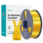 Филамент SUNLU PLA+ Silk Light Gold 1.75 мм 1 кг, шелковый светло-золотой пластик для 3D-принтера
