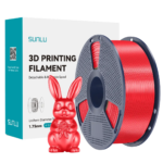 Филамент SUNLU PLA+ Silk Red 1.75 мм 1 кг, шелковый красный пластик для 3D-принтера