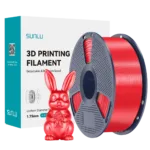 Филамент SUNLU PLA+ Silk Red 1.75 мм 1 кг, шелковый красный пластик для 3D-принтера