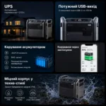 Портативная зарядная станция Segway CUBE 2000 2200W 2048Wh LiFePO4 — изображение 6