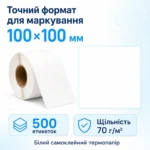 Термоэтикетки 100×100 мм, 500 шт. в рулоне, самоклеящиеся влагостойкие — изображение 2