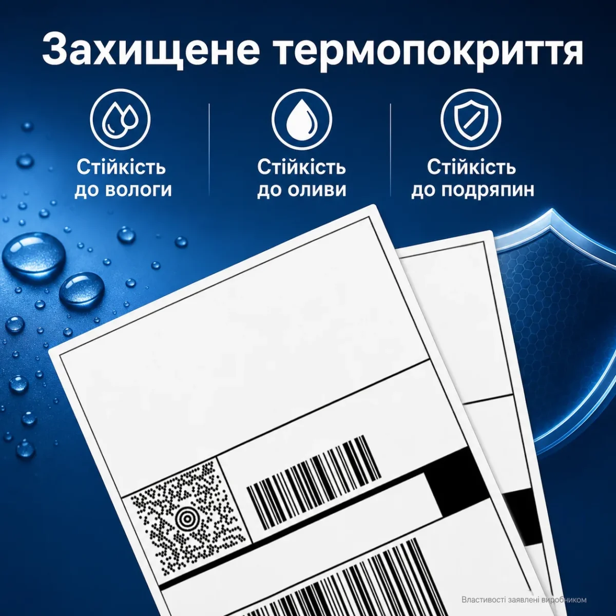 Термоэтикетки 100×100 мм, 500 шт. в рулоне, самоклеящиеся влагостойкие — изображение 4