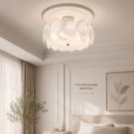 Дизайнерская потолочная люстра Murano с фактурным стеклом, размеры 40/50/60 см White — изображение 2