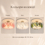 Дизайнерская потолочная люстра Murano с фактурным стеклом, размеры 40/50/60 см White — изображение 5