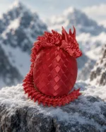 Большой подвижный 3D-дракон в драконьем яйце, 40 см, красный  Silk, подарок детям и взрослым — изображение 16