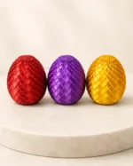 Большой подвижный 3D-дракон в драконьем яйце, 40 см, красный  Silk, подарок детям и взрослым — изображение 11