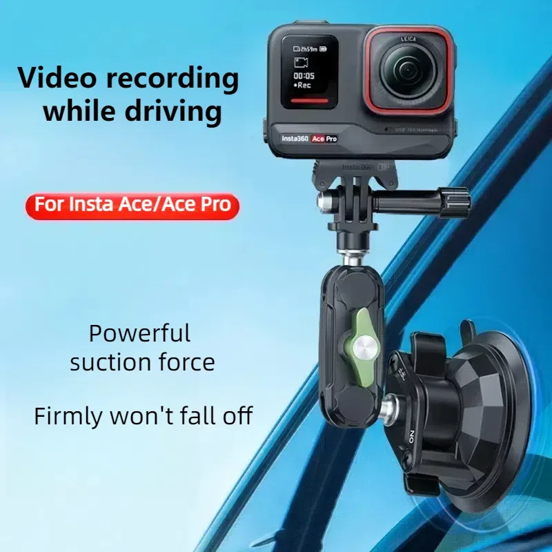 Крепление-присоска LanParte UBA для экшн-камер GoPro, Insta360 и DJI Osmo Action, 360° — изображение 4