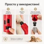 Аккумуляторный гриндер для когтей собак и кошек N65, 6 скоростей, LED-подсветка, USB — изображение 10