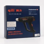 Профессиональный строительный фен QILI QR-323 2000 Вт, 60–650°C, LCD , 3 режима+6 touch , 2 насадки/термокожух — изображение 9