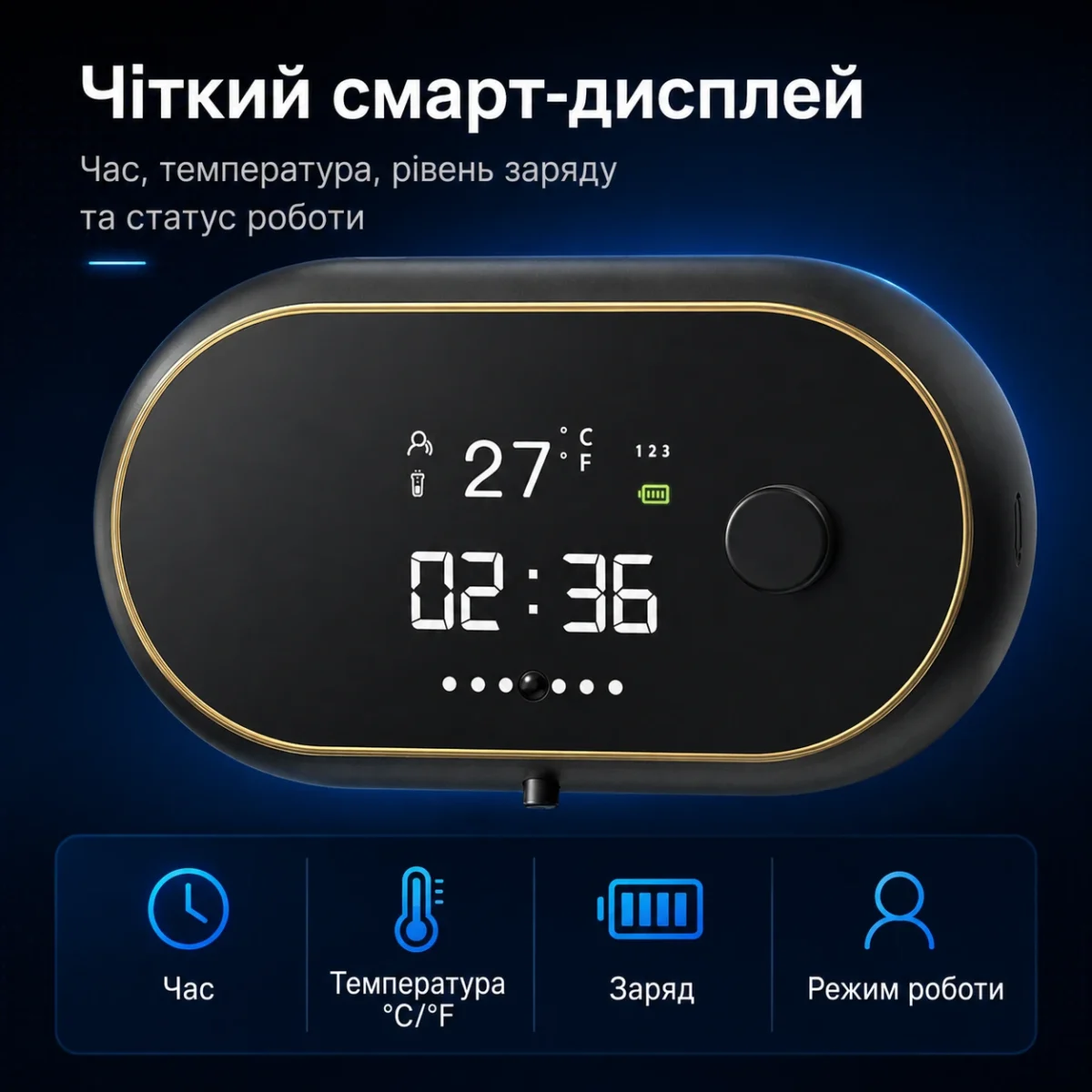 Автоматический сенсорный дозатор MYX-W2 для геля и жидкого мыла, 2000 мАч, Smart Display, IPX5 — изображение 4