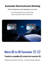 AR-очки XREAL 1S с экраном до 500″, X1, 120 Гц и преобразованием 2D в 3D — изображение 10