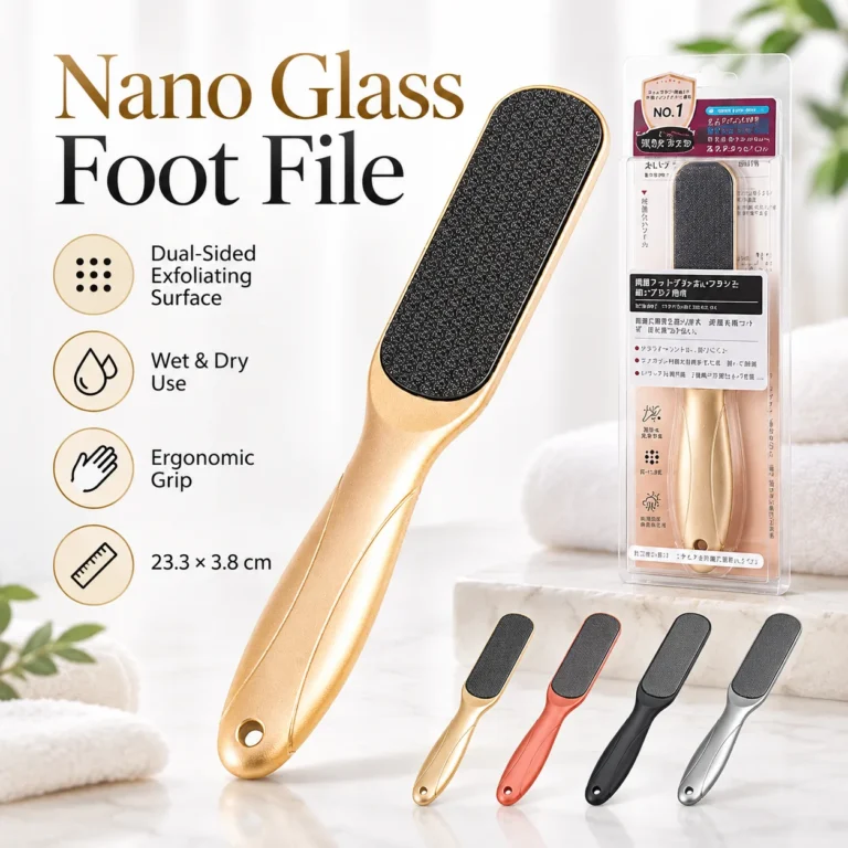 Оригинальная японская пилка для пяток Sasayama Nano Glass, двусторонняя