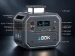 Зарядна станція ABOK Ark2800 2800Вт 2160Вт·год LiFePO4 ДБЖ, MPPT 1200Вт, Bluetooth — изображение 2
