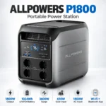 Портативная зарядная станция ALLPOWERS P1800 1800W 1024Wh LiFePO4, пик 3600W, Wi‑Fi/Bluetooth