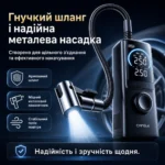 Автомобильный компрессор CAFELE CA32-3 10500 мА·ч, 150 PSI, 120–160 Вт, автостоп, Type-C — изображение 9