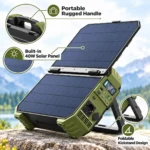 Портативная зарядная станция DS-S1600 1024Wh 1600W (пик 3200W) LiFePO4 со встроенными солнечными панелями 40W, EU 230V — изображение 7