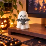 Набор 3D-фигурок «Милый призрак с серой летучей мышью» для Halloween — 3 или 5 шт. — фото 10