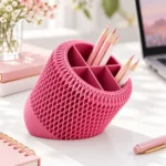 Настольный органайзер Japandi для ручек и карандашей, 5 отделений, 3D-печать — фото 5