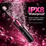 Электрическая звуковая зубная щётка JIMOK J7 Pro — 48 000 движений/мин, IPX8, 4 насадки, UV-кейс — фото 7