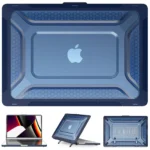 Противоударный чехол-накладка с подставкой для MacBook Pro 16″ A2141/A2485/A2780, PC+TPU