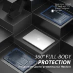 Противоударный чехол-накладка с подставкой для MacBook Pro 16″ A2141/A2485/A2780, PC+TPU — изображение 13