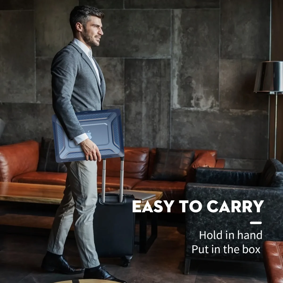 Противоударный чехол-накладка с подставкой для MacBook Pro 16″ A2141/A2485/A2780, PC+TPU — изображение 14