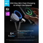 Беспроводная зарядка Anker Prime A25X7 3-в-1 Qi2 25W с экраном и охлаждением TEC — Anker Prime A25X7