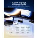 USB-C хаб Anker A210C 10-в-1 с экраном, HDMI, DisplayPort, 4K 144 Гц — desk