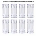 Стик-контейнер пустой для косметики 30 г, прозрачный AS, с крышкой и защитной вставкой — bulk.webp