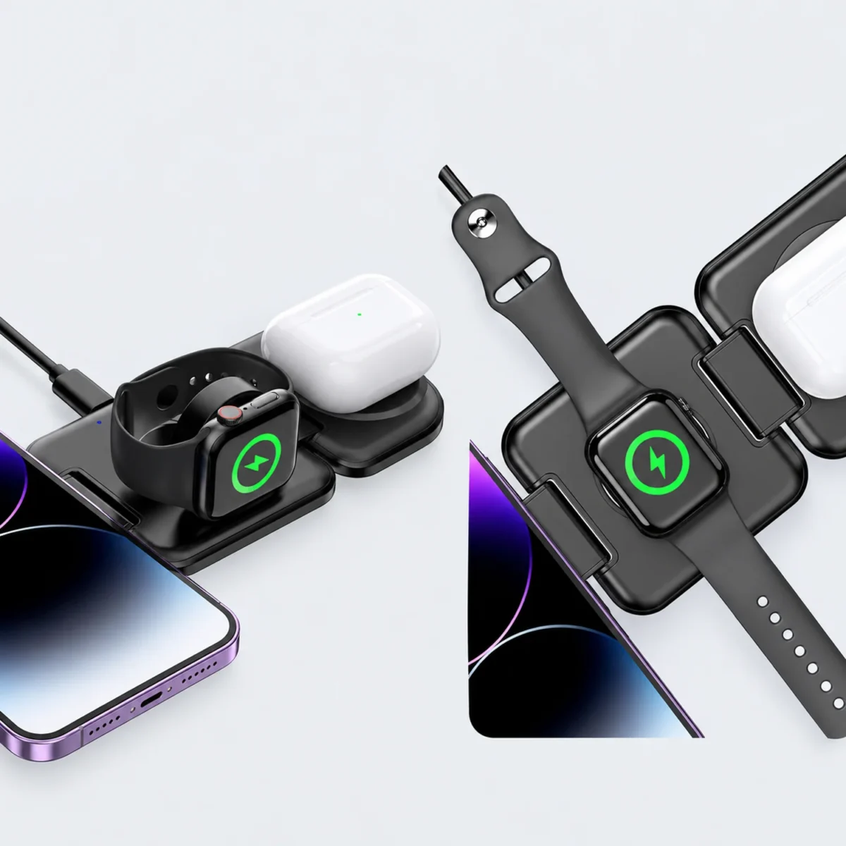 F182 — Два положения зарядки Apple Watch
