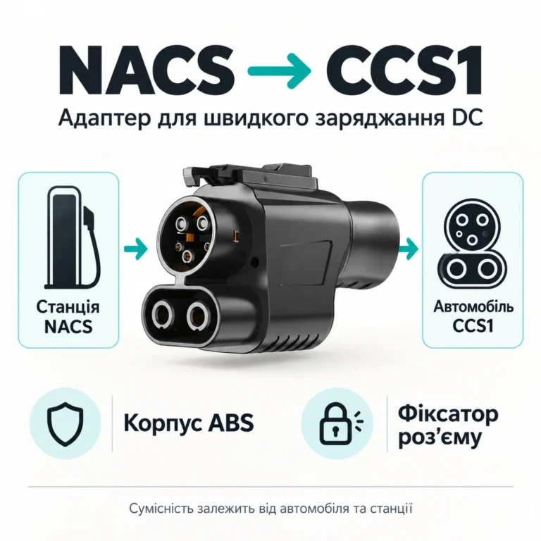 NACS → CCS1: направление подключения и параметры поставщика