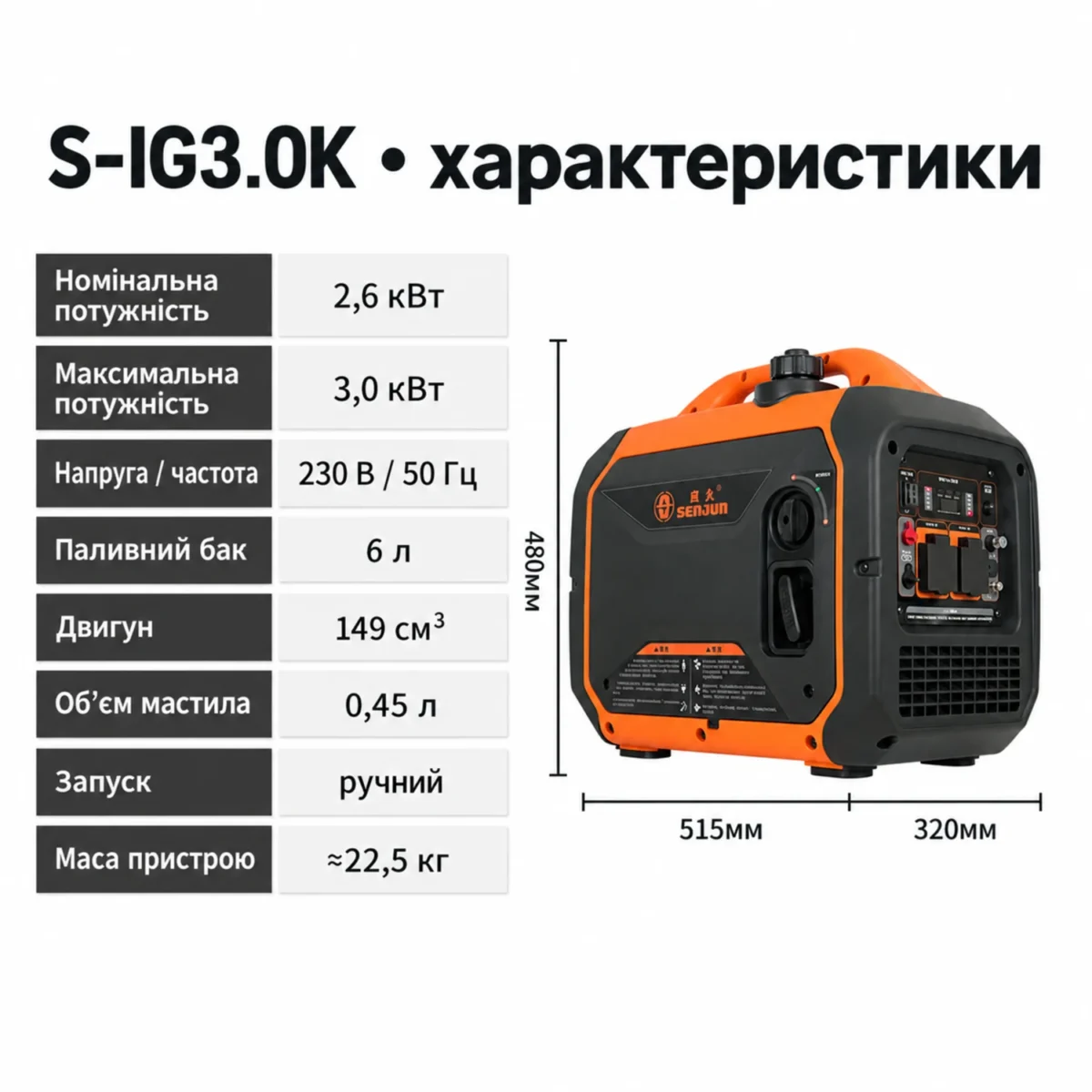 S-IG3.0K — характеристики и размеры
