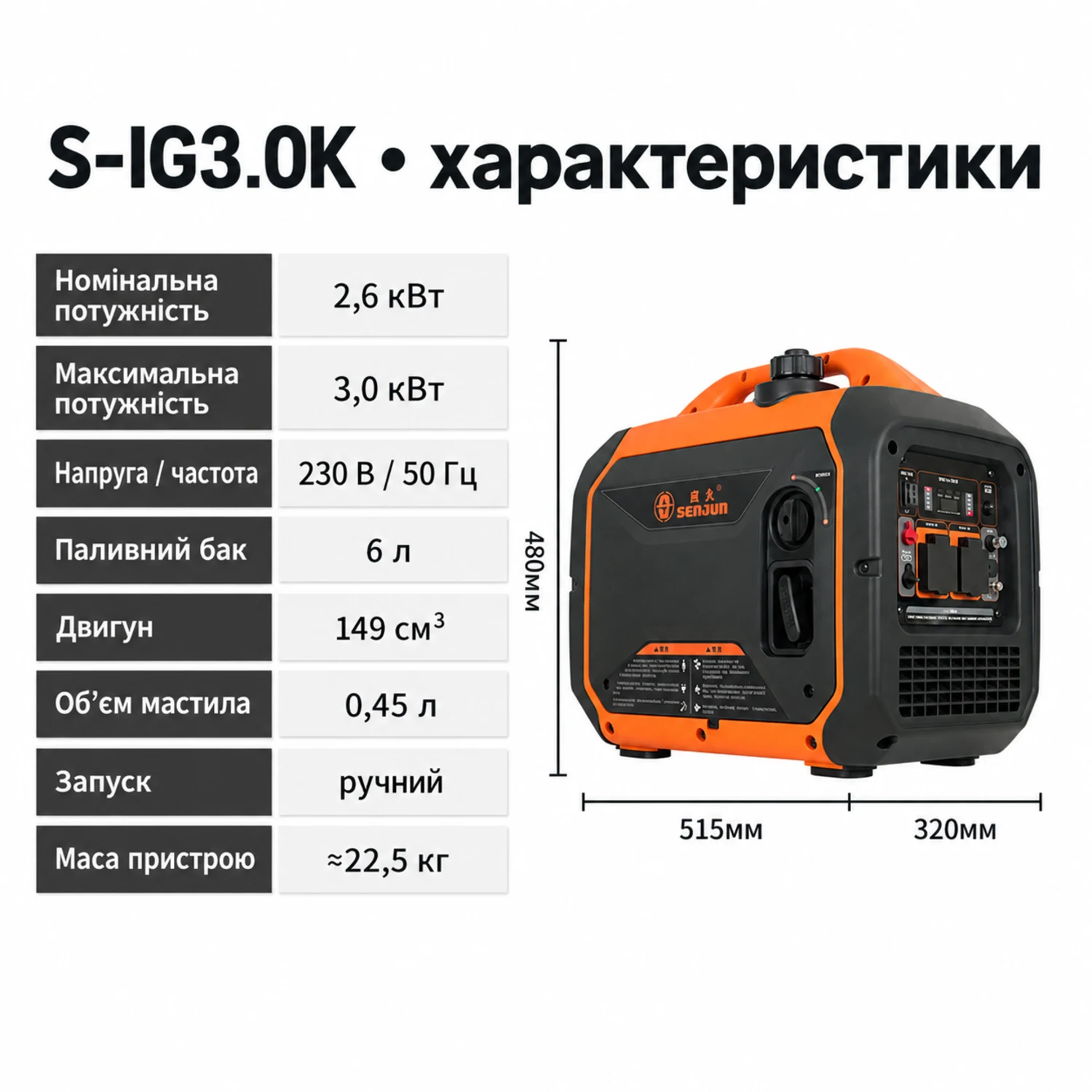 S-IG3.0K — характеристики