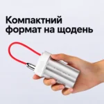SHARGE Pouch Mini в руке, размер корпуса