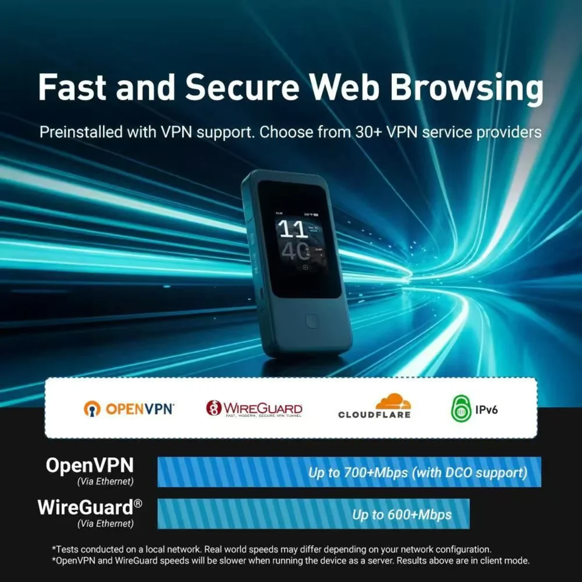 GL.iNet Mudi 7 GL-E5800EU — VPN