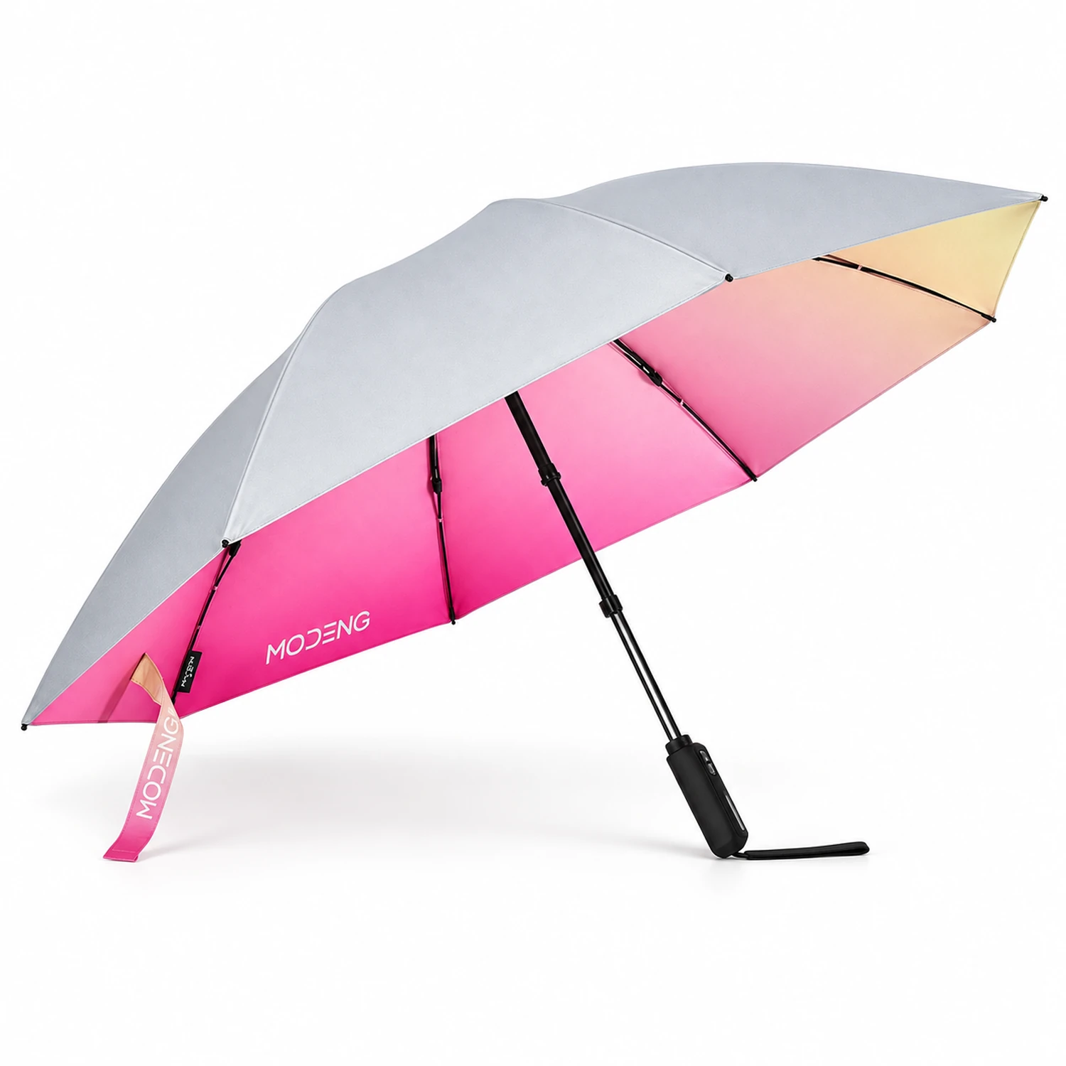 umbrella-12902-1-webp-20261013 Magic Electric Umbrella 104-115 см | Автоматический зонт с электроприводом UPF50+/pink — Общий вид