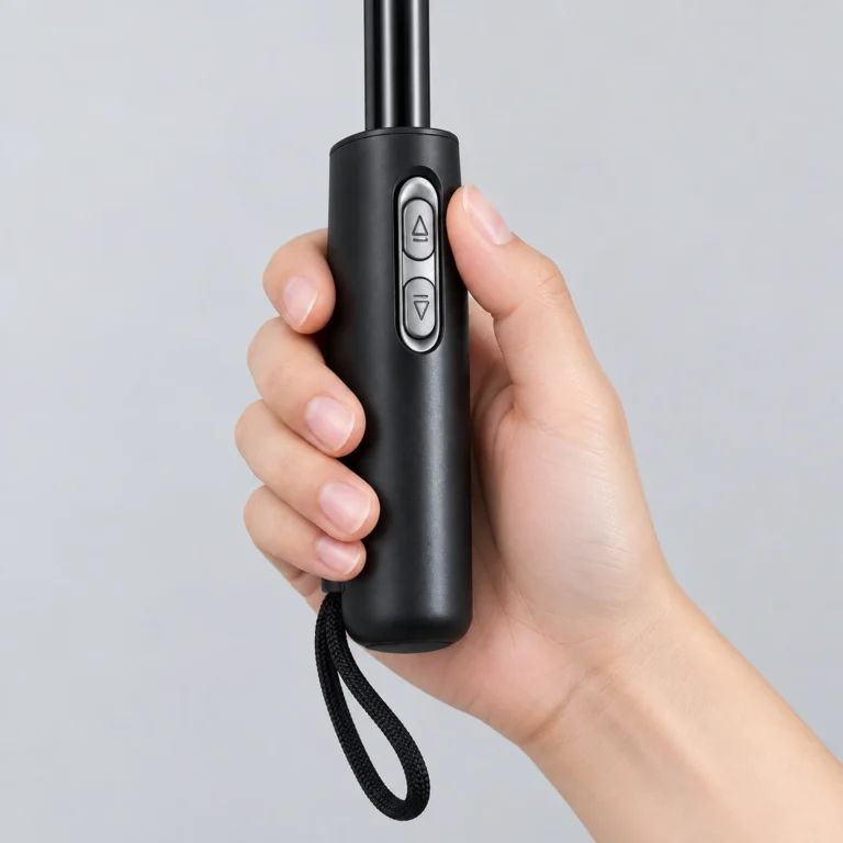 Magic Electric Umbrella 104-115 см | Автоматический зонт с электроприводом UPF50+/pink — Электрическое управление