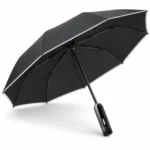 Magic Electric Umbrella 108 см | Автоматический зонт с электроприводом UPF50+ Чёрный люкс 115 — Общий вид