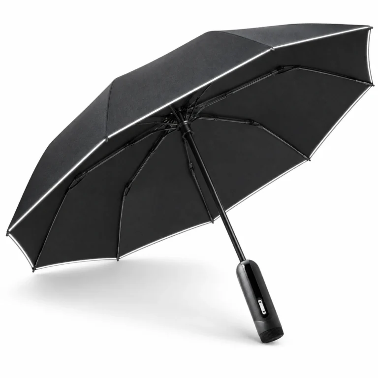 Magic Electric Umbrella 108 см | Автоматический зонт с электроприводом UPF50+ Чёрный люкс 115 — Общий вид