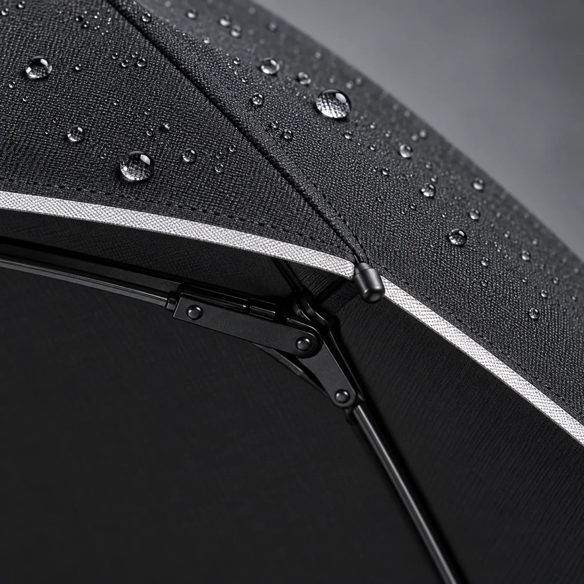 Magic Electric Umbrella 108 см | Автоматический зонт с электроприводом UPF50+ Чёрный люкс 115 — Ткань и каркас
