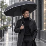 Magic Electric Umbrella 108 см | Автоматический зонт с электроприводом UPF50+ Чёрный люкс 115 — Пример использования